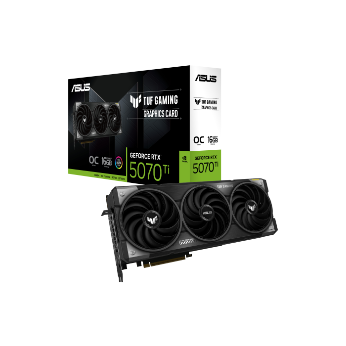 ASUS TUF Gaming TUF-RTX5070TI-O16G-GAMING NVIDIA GeForce RTX 5070 Ti 16 GB GDDR7 10 ASUS TUF Gaming TUF-RTX5070TI-O16G-GAMING NVIDIA GeForce RTX 5070 Ti 16 GB GDDR7 10
