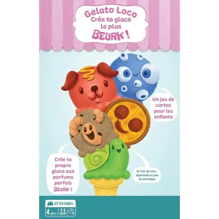 Asmodee ASM1726331084782 Helado Loco - Idioma Francés 1 Asmodee ASM1726331084782 Helado Loco - Idioma Francés 1