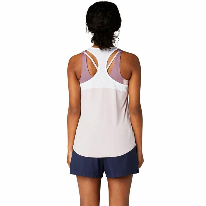 Camiseta de Tirantes Mujer Asics Court Tank Tenis Rosa 5