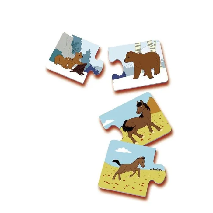 Ravensburger Puzzle Mamá y sus Pequeños | 12 Pares de Cartas para Unir Mamás y Animales Bebés | A partir de 2 Años 1 Ravensburger Puzzle Mamá y sus Pequeños | 12 Pares de Cartas para Unir Mamás y Animales Bebés | A partir de 2 Años 1