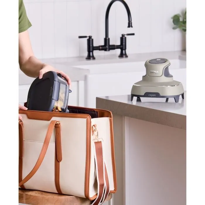 Ninja Freidora Portátil Sin Aceite CRISPI, NIN0622356317610, Recipientes 1.4L y 3.8L, 4 Programas, 1400W, Color Beige 4