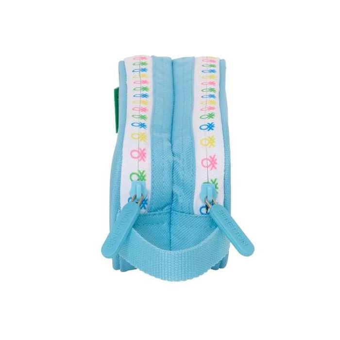 Portatodo Doble Benetton Spring Azul cielo 21 x 8 x 6 cm 2