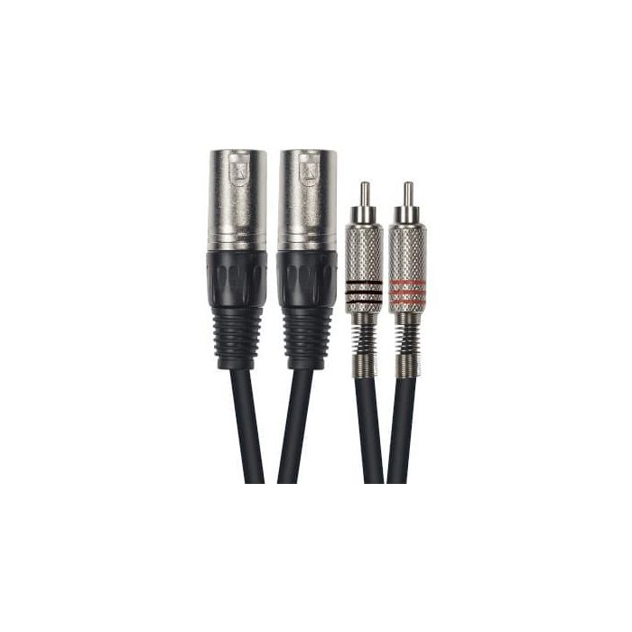 Cable De 3 Metros De Longitud. 2 Xlr Macho A 2 Rca Macho Cable De 3 Metros De Longitud. 2 Xlr Macho A 2 Rca Macho