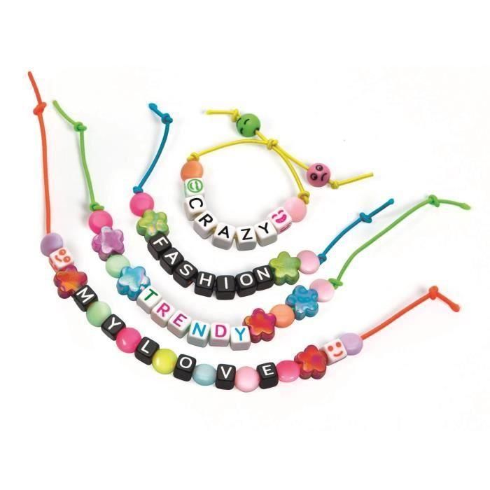 Clementoni CLE18892 Kit de Creación Mini Pulseras Rosas - Juguete Educativo Manualidades Niños 1