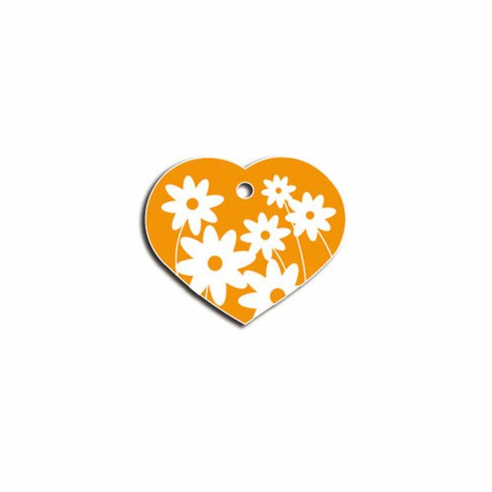 Placa identificativa Imarc Heart Amarillo Naranja 1