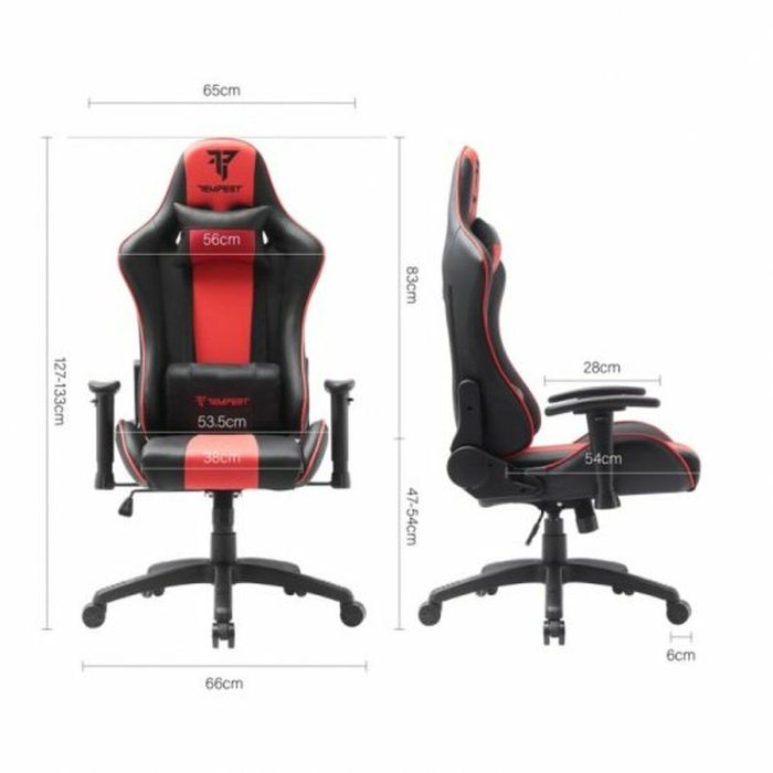 Silla Gaming Tempest Vanquish Rojo 1