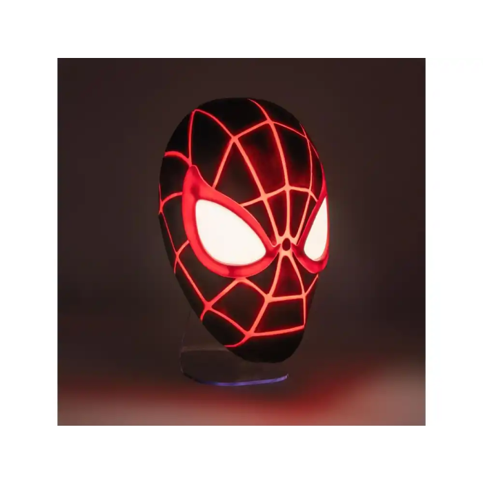 Wondee Lampara Mascara Miles Morales Spider-Man, Luz Decorativa LED 5W, 180 Lumenes, 180x115x175 mm 8