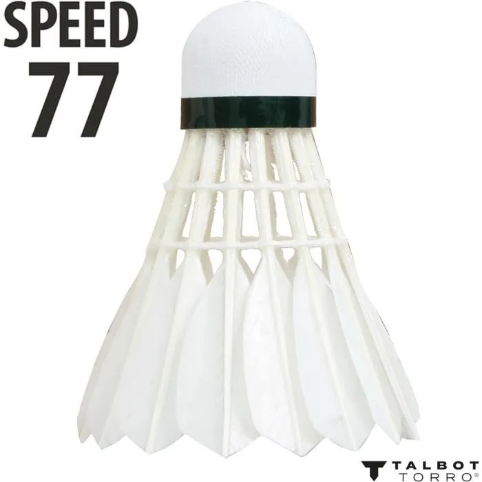 Schildkrot Volantes de Bádminton HIT 750 TRAINING Speed 77 con Plumas Naturales para Entrenamiento y Juego 1