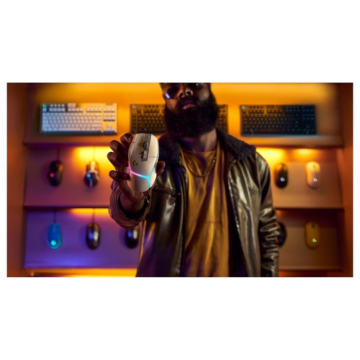 Logitech G502 X Plus Ratón Inalámbrico Óptico Blanco 25600 DPI RGB LIGHTSPEED HERO 25K 11
