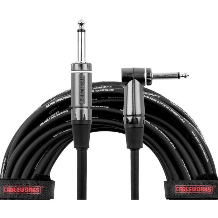 Cableworks Cable de Instrumento Jack Recto/Jack Acodado 90 cm