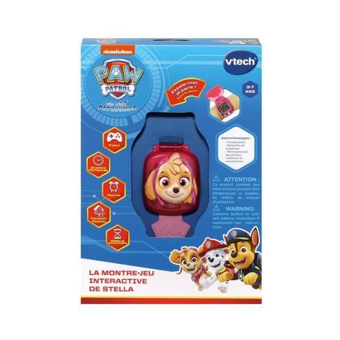 Vtech Paw Patrol - Reloj de juego interactivo de Stella - 3D con pantalla animada y 4 juegos - Edad 3-7 años 3 Vtech Paw Patrol - Reloj de juego interactivo de Stella - 3D con pantalla animada y 4 juegos - Edad 3-7 años 3