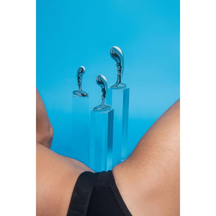 Plug Anal B-Vibe Plateado 10 Plug Anal B-Vibe Plateado 10