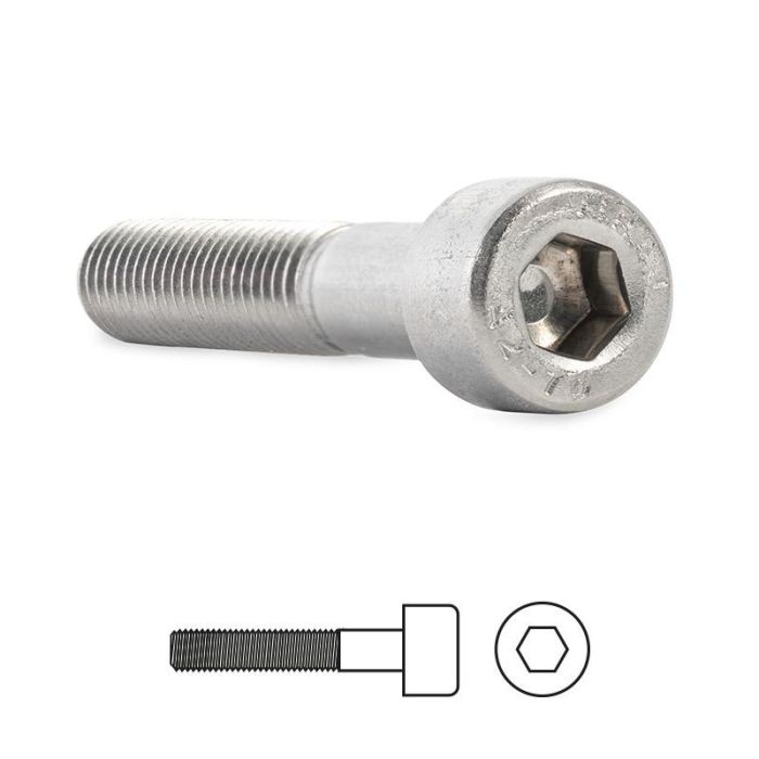 Tornillo Rosca Metal Allen Din 912 Acero Inoxidable Metrica M-6 Largo 60Mm Ucafix Tornillo Rosca Metal Allen Din 912 Acero Inoxidable Metrica M-6 Largo 60Mm Ucafix