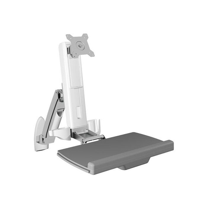 ICY BOX Estación de Trabajo Sit-Stand con Soporte de Pared para Monitor hasta 24"