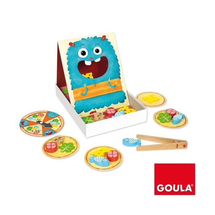 Goula Juego de Destreza Hungry Monster de Madera - Prepara la Pizza del Monstruo Tragón para Niños 3+ Años (Hasta 4 Jugadores) 3 Goula Juego de Destreza Hungry Monster de Madera - Prepara la Pizza del Monstruo Tragón para Niños 3+ Años (Hasta 4 Jugadores) 3