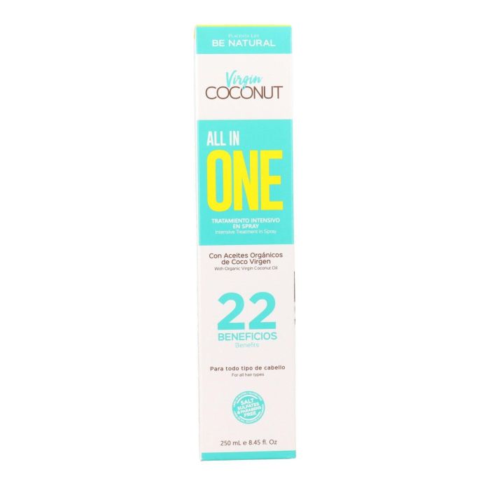 Placenta Life Be Nat Nutri Virgin Coconut All In One Spray Tratamiento Intensivo 250 ml - Reparación, Hidratación, Brillo Placenta Life Be Nat Nutri Virgin Coconut All In One Spray Tratamiento Intensivo 250 ml - Reparación, Hidratación, Brillo