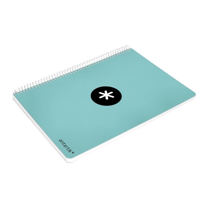 Cuaderno Espiral Liderpapel A4 Micro Antartik Tapa Dura 80H 100 gr Cuadro 5 mm Sin Bandas 4 Taladros Color Menta 9