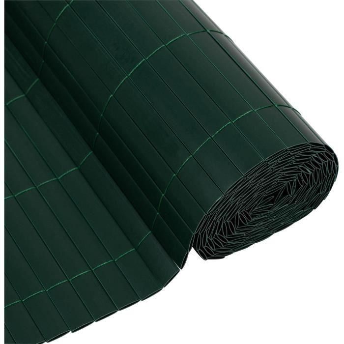 Pantalla de caña de PVC de doble cara - NATURE - 1 x 3 m - 1600 g/m² - Opaco 4/5 - Anti-UV - Verde Pantalla de caña de PVC de doble cara - NATURE - 1 x 3 m - 1600 g/m² - Opaco 4/5 - Anti-UV - Verde