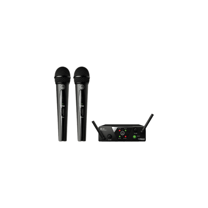 AKG Sistema Inalámbrico Uhf Vocal Band Us45A/C Con 2 Micrófonos Y Receptor