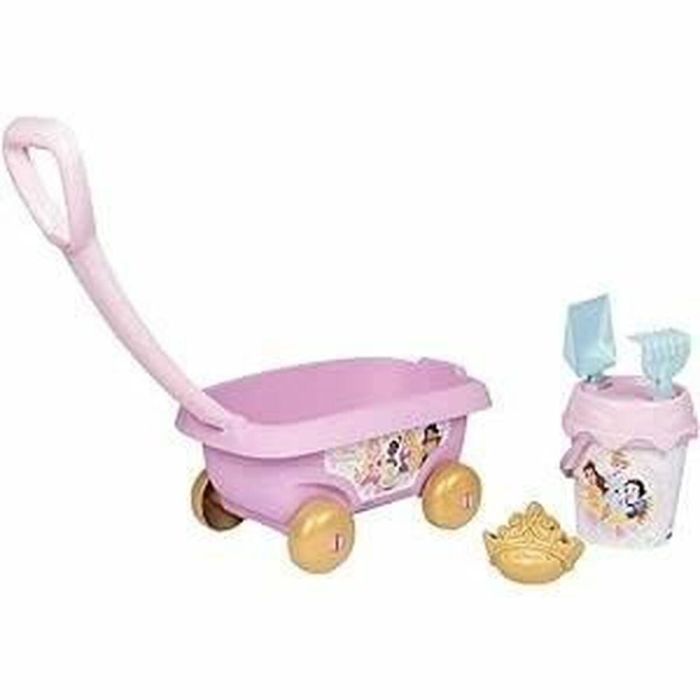 Smoby - Princesas Disney - Carrito de playa con cubo + accesorios - 1