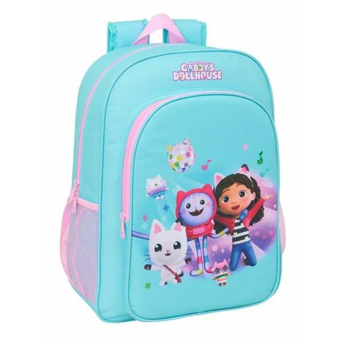 Safta Mochila adaptable a carro Gabby's Dollhouse, infantil 33x42x14cm para niños a partir de 3 años