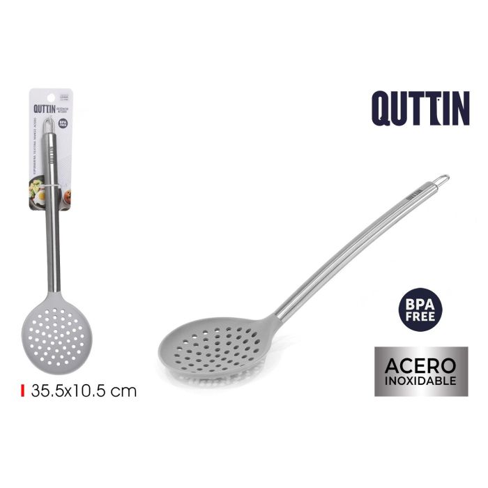 Espumadera de silicona con mango acero - Quttin (24 Unidades) Espumadera de silicona con mango acero - Quttin (24 Unidades)