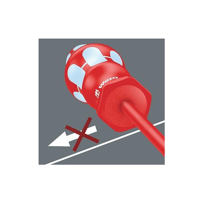 Wera 3167 i/7 Juego de Destornilladores TORX de Acero Inoxidable con Aislamiento, 7 Piezas + Rack Ergonómico 3