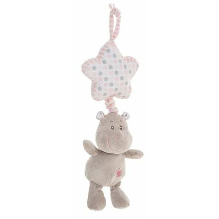 Hippo rosa estrella cajamusica 35cm