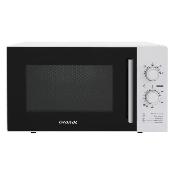 Brandt SM2602W Microondas Monofunción 26L, 900W, 5 Niveles de Potencia, Controles Mecánicos, Plato Giratorio 32cm, Blanco 1 Brandt SM2602W Microondas Monofunción 26L, 900W, 5 Niveles de Potencia, Controles Mecánicos, Plato Giratorio 32cm, Blanco 1