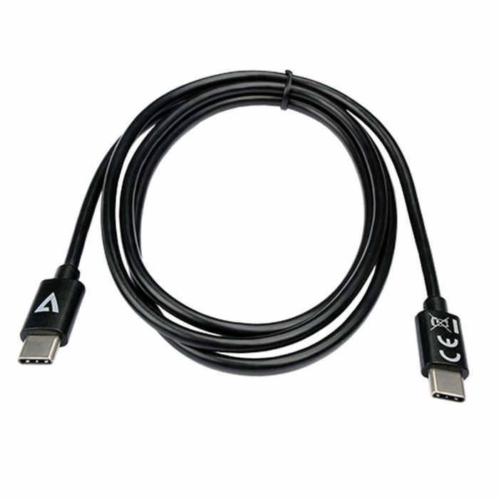 Cable USB-C V7 V7USB2C-1M Negro 1 m (1 unidad) 2 Cable USB-C V7 V7USB2C-1M Negro 1 m (1 unidad) 2