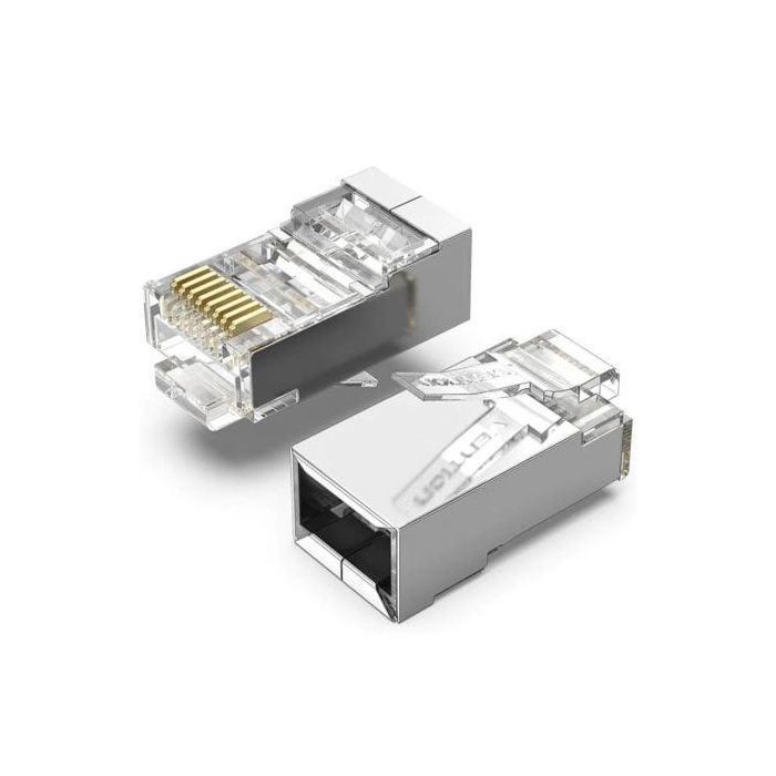 Conector RJ45 Vention IDAR0-50 Plateado Conector RJ45 Vention IDAR0-50 Plateado