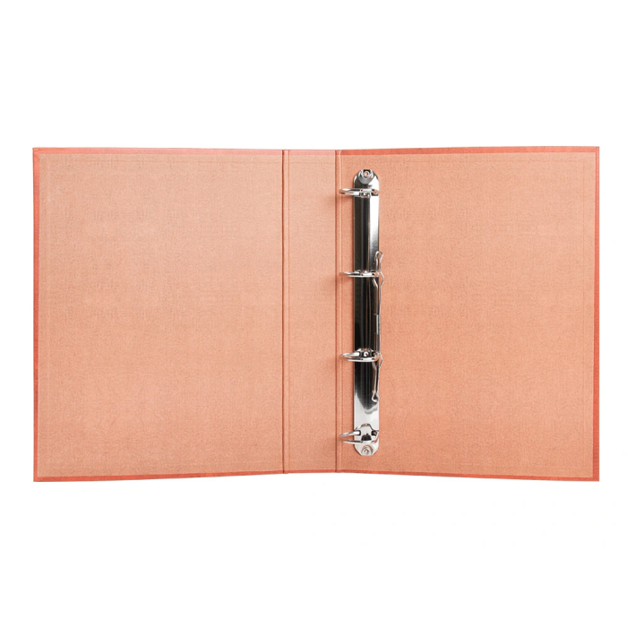 Liderpapel Carpeta de 4 anillas 40mm folio carton cuero forrado compresor plastico 8