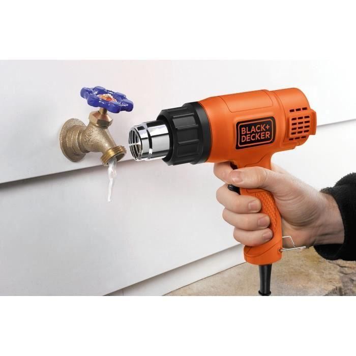 Black+Decker Decapador térmico 1750W kx1650-qs, 2 temperaturas 460-600°C, caudal de aire 570/740 l/min 2