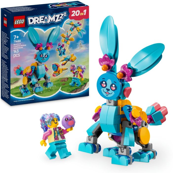 LEGO 71488 DREAMZzz Aventuras de Bunchu: Animales Creativos Set de Construcción Figura Articulada con 19 Formas e Izzie 2