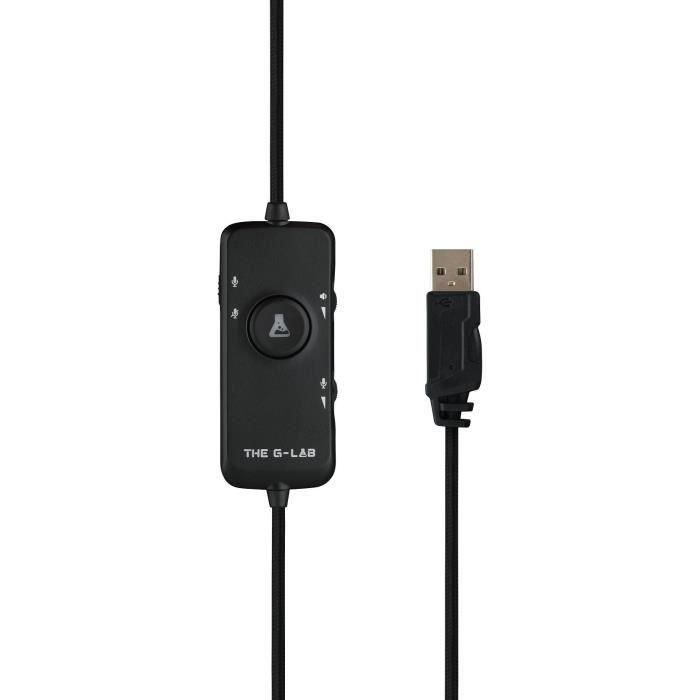 The G-Lab Korp Thallium Headset Gaming con Micrófono, Sonido Digital 7.1, Compatible con PC y PS4 4