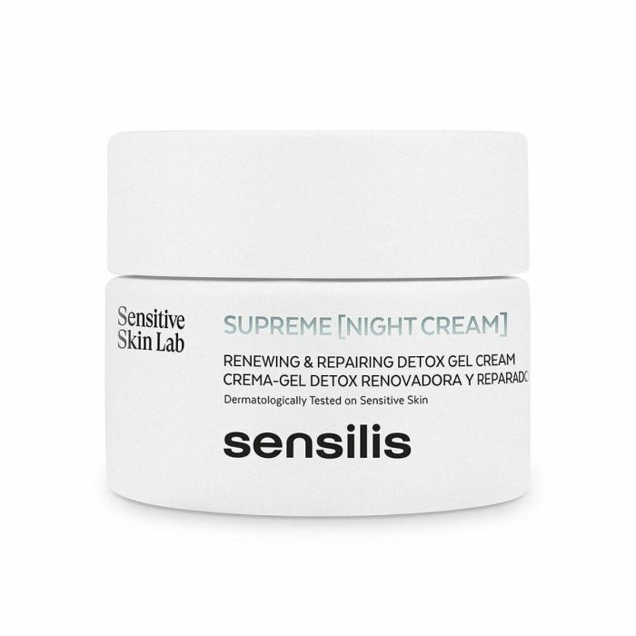Sensilis SUPREME REAL DETOX Crema de Noche Antiedad Antiarrugas Regeneradora Detoxificante para Todo Tipo de Piel 50 ml