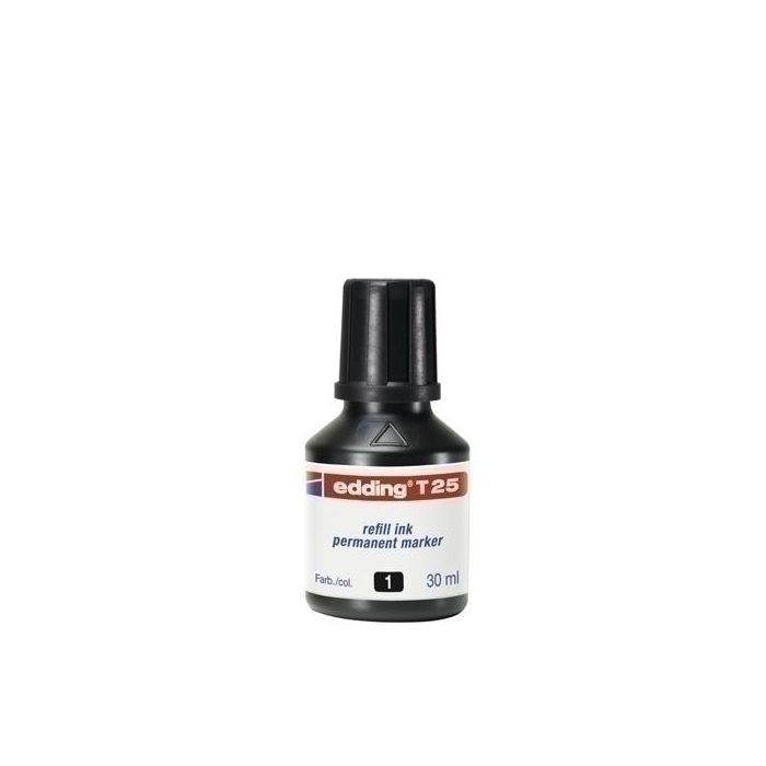 Tinta Rotulador Edding Frasco 30 Ml. T25 Negro