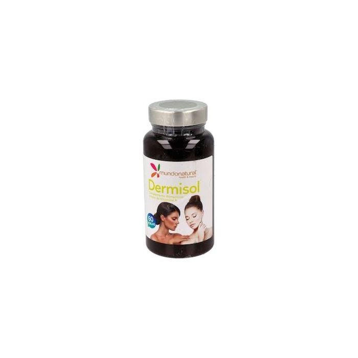 MUNDONATURAL Dermisol Vitamina A para la Piel, Complemento Alimenticio, 60 Perlas