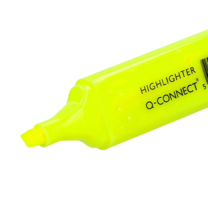 Q-connect Rotulador Fluorescente Amarillo Punta Biselada Trazo 1-5 mm 4