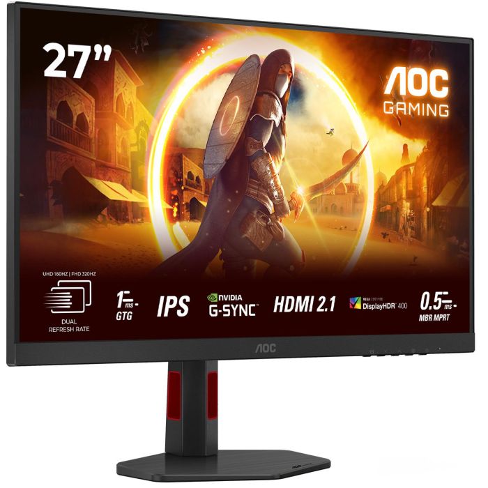 AOC U27G4R Monitor Gaming 27" (68,6cm) 4K UHD Fast IPS 320Hz 1ms HDR 400 con 2xHDMI 2.1, DP 1.4, USB 3.2 1 AOC U27G4R Monitor Gaming 27" (68,6cm) 4K UHD Fast IPS 320Hz 1ms HDR 400 con 2xHDMI 2.1, DP 1.4, USB 3.2 1