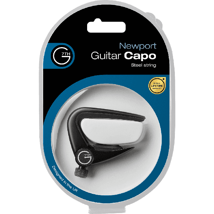 G7th Cejilla para Guitarra Acústica de 6 Cuerdas - Color Negra