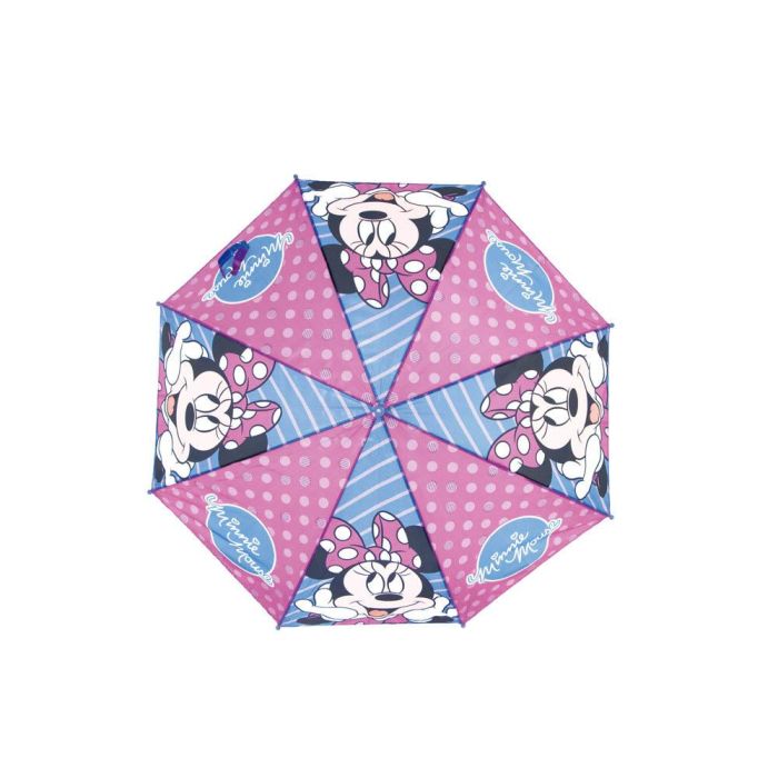 Paraguas Automático Minnie Mouse Lucky Azul Rosa (Ø 84 cm) 1