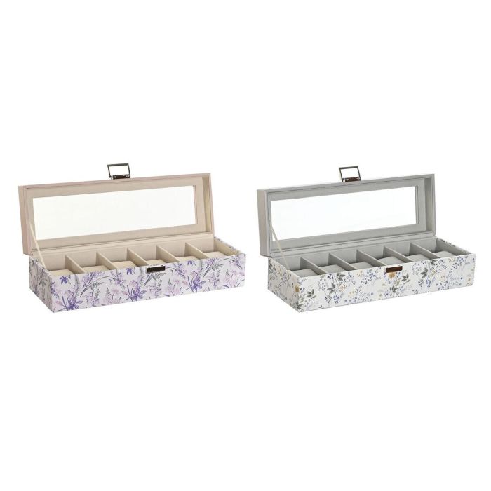 Relojero Tradicional DKD Home Decor Lila Rosa Palo 11 x 9 x 33 cm (2 Unidades) 1 Relojero Tradicional DKD Home Decor Lila Rosa Palo 11 x 9 x 33 cm (2 Unidades) 1