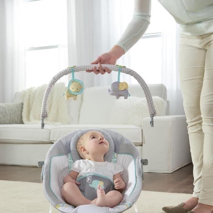 Ingenuity Transat Bebé Morrison | Balancín Vibrante y Musical con 7 Melodías y Suaves Vibraciones | Para Niños y Niñas 4
