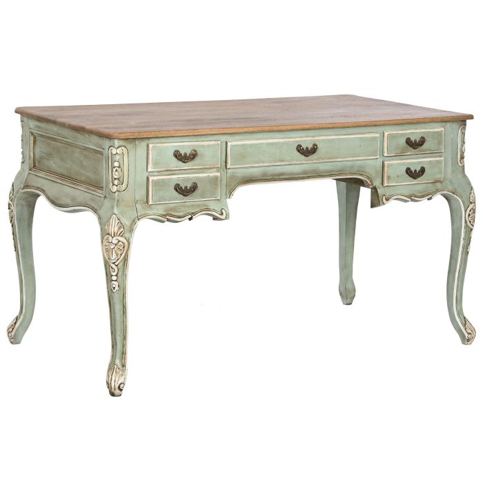 DKD Home Decor Escritorio Verde Marron 133 x 75 x 68 cm 0 DKD Home Decor Escritorio Verde Marron 133 x 75 x 68 cm 0