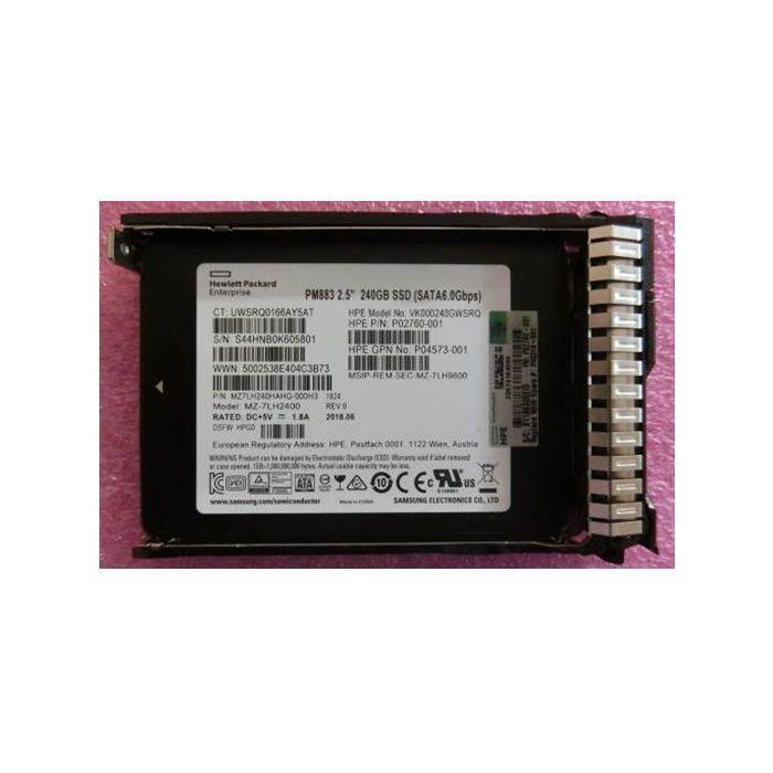 Hewlett Packard Enterprise 240GB 2.5in DS SATA-6G SC Read Intensive G9 G10 SSD 1 Hewlett Packard Enterprise 240GB 2.5in DS SATA-6G SC Read Intensive G9 G10 SSD 1