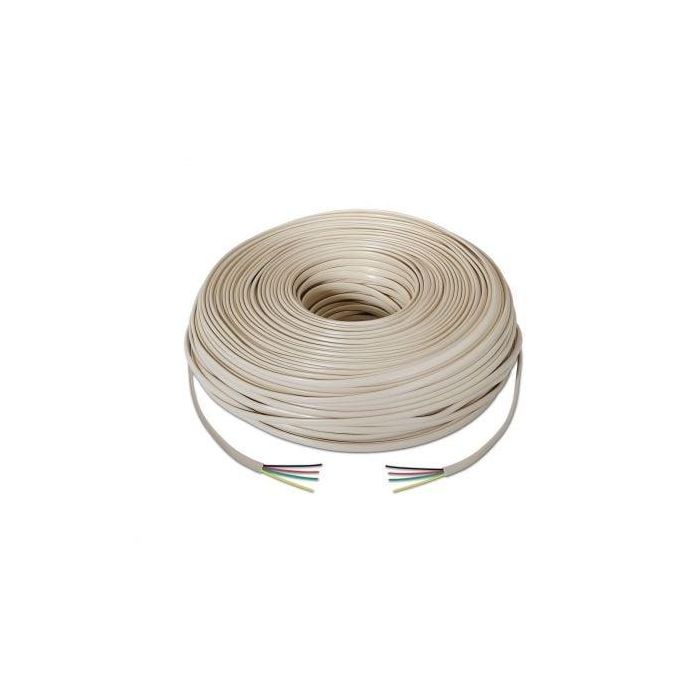 Bobina de Cable de Teléfono Aisens A143-0321 4C/ 100m/ Beige 1 Bobina de Cable de Teléfono Aisens A143-0321 4C/ 100m/ Beige 1
