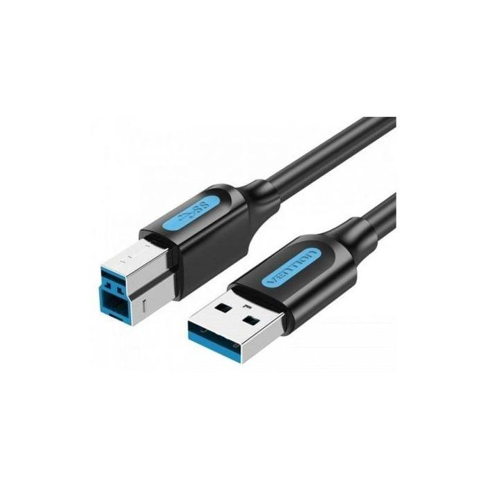 Cable USB 3.0 Vention COOBD/ USB Tipo-B Macho - USB Macho/ 5Gbps/ 50cm/ Negro