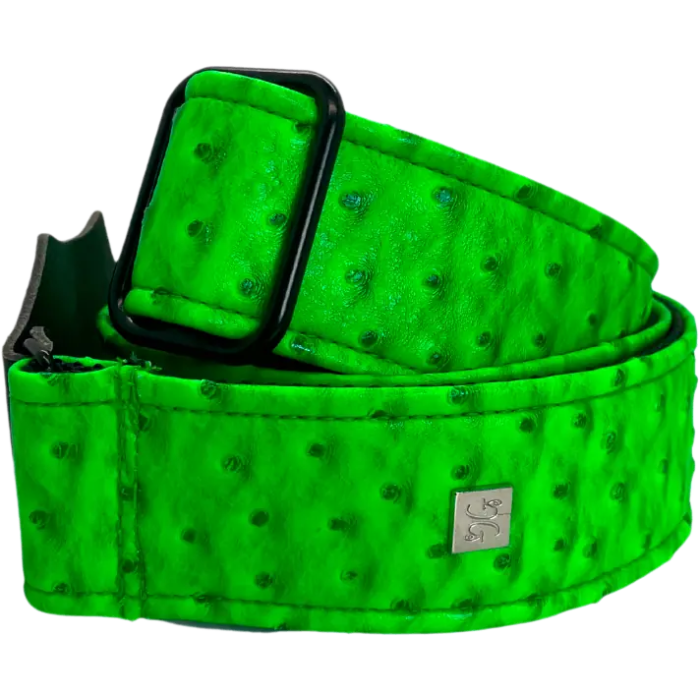 GETM Correa Guitarra Bajo Ostrich Neon Green Ajustable hasta 165 cm 1 GETM Correa Guitarra Bajo Ostrich Neon Green Ajustable hasta 165 cm 1