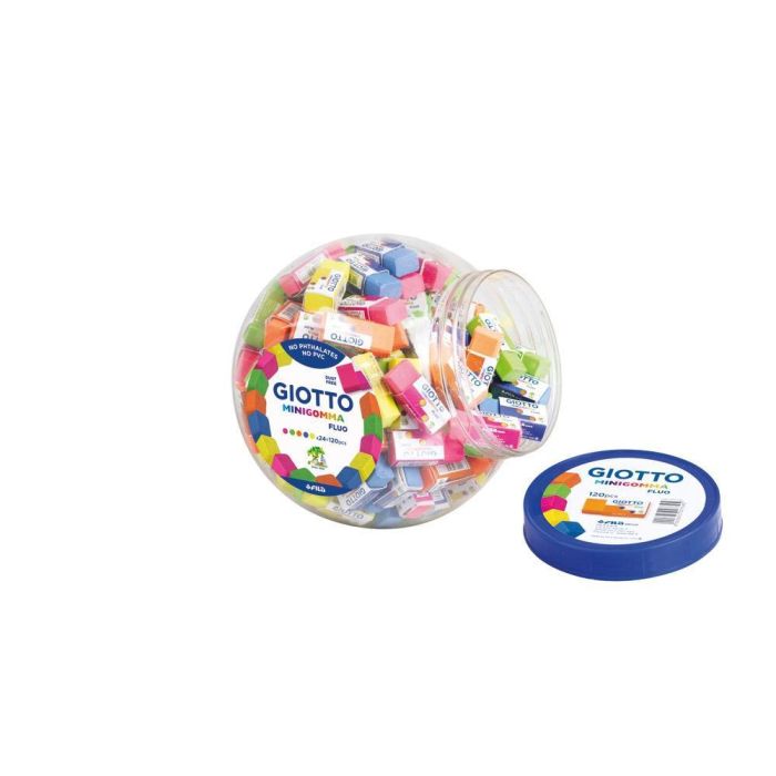 Giotto Gomma Fluo Goma De Borrar Lapiz Tarro -120U- Giotto Gomma Fluo Goma De Borrar Lapiz Tarro -120U-